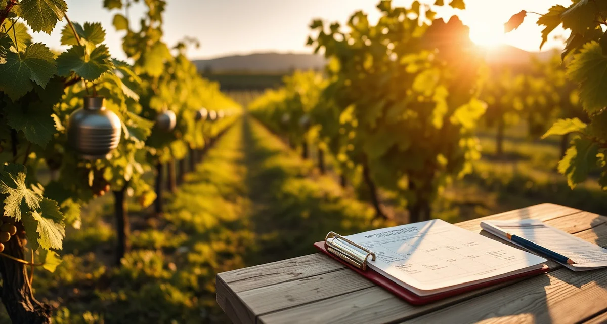 Sustainable Winery Certification Documentation Sustainable viticulture certification documentation and vineyard IPM management practices for wine producers
