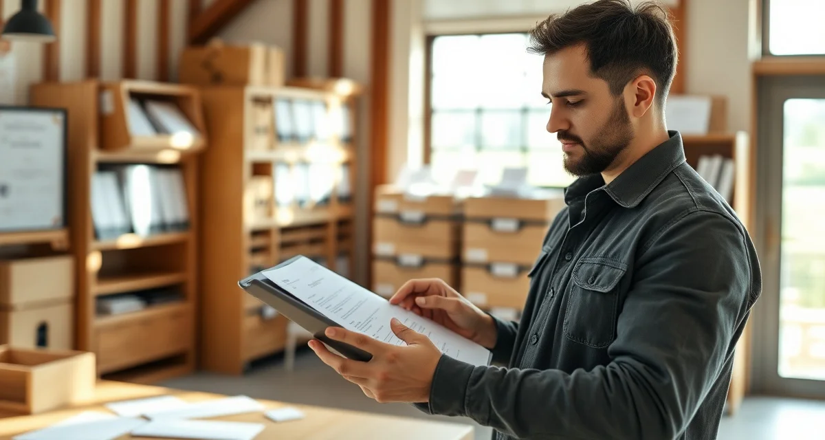 USDA Organic Certification Compliance Management Vineyard manager reviewing USDA organic certification records and NOP compliance documentation in a professional winery office setting.